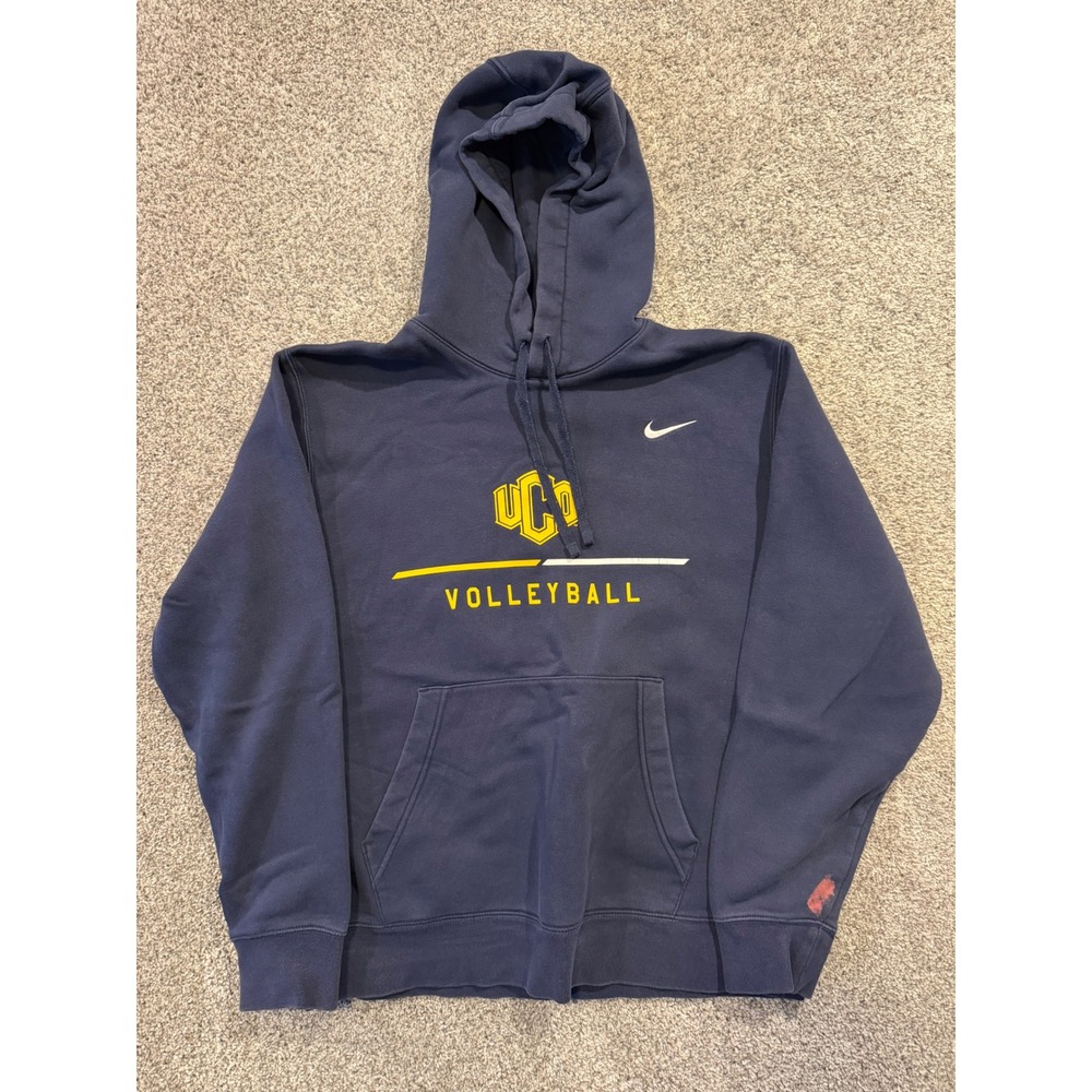 Nike Sweatshirt Mens‎ Large Navy Blue UCO Volleyball Hoodie Hooded *